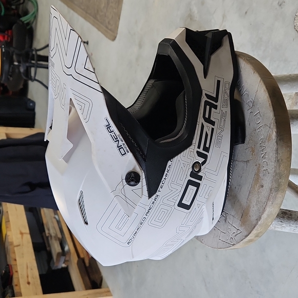 O'Neal 0627-013 3SRS Adult Helmet Flat (Flat White, Small) - Picture 3 of 4